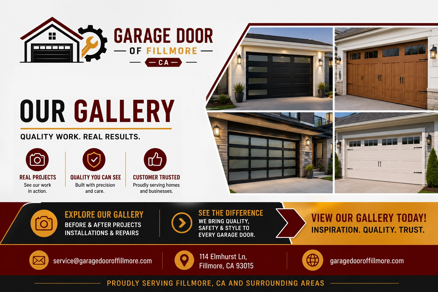 Garage Door of Fillmore CA