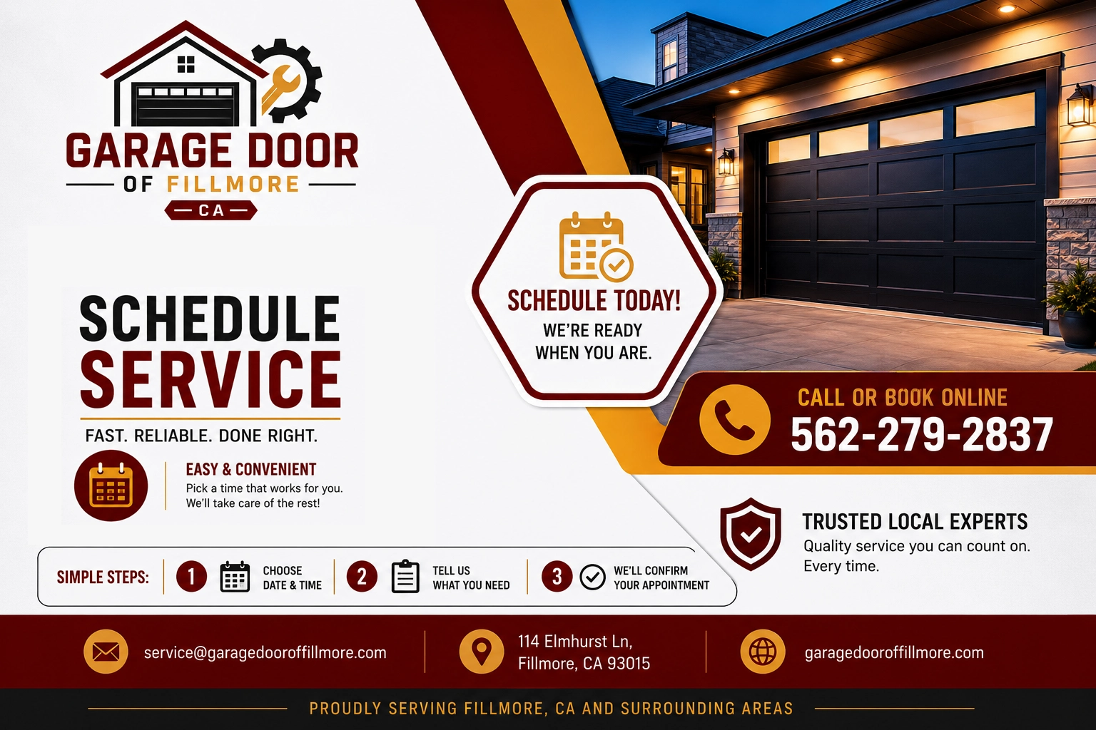 Garage Door of Fillmore CA